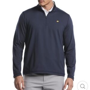 Jack Nicklaus Golf Clothing Quarter Zip Golf Pullover In Mood Indigo Sz L